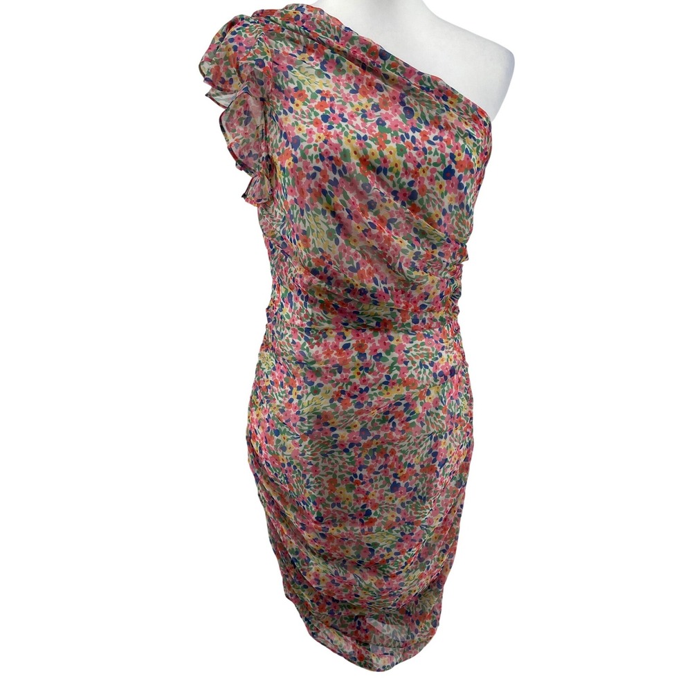 Amanda Uprichard Floral Dress Womens Small Garden Party Cocktail Wedding Guest